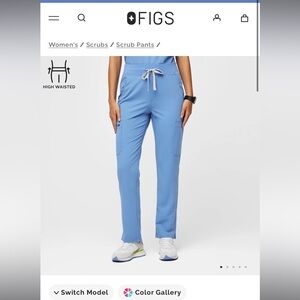 Figs Zola high waist Skinney scrub pants